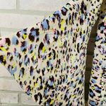 Amanda Uprichard Pastel Geometric Print Bell Sleeve Blouse Size M Photo 4