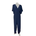 Jessica Howard Blue Jumpsuit Semi Formal Stretch One Piece Plus Size 1X NEW NWT Photo 1