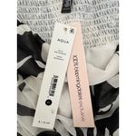 AQUA  Black White Floral Print Midi Dress‎ Sleeveless Women's Size XL Photo 7