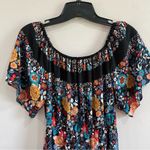 Loft Ann Taylor Floral Print Off The Shoulder Peasant Dress Size XS Photo 3