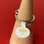 Bomb Party RBP3870 “The Carlotta Band” LC Tourmaline on Rhodium Size 7 Ring NWT Photo 2