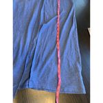 Cut Loose Dress Womens Medium Linen Cotton Lagenlook High Slit Layer Coastal USA Blue Photo 9