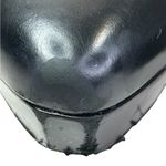 Gucci black leather and suede platform ankle shoe bootie size 8.5 38.5 Back Zip Photo 4