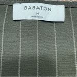 Babaton Aritzia  Green Striped Crop‎ V Neck Tank Sleeveless Top Size Medium Photo 1