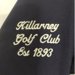 Vintage Lyle & Scott Women's Size Small Killarney Golf Club Zip Up Golf Shirt Blue Photo 4