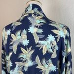 Gap  Women's Floral Kimono Cardigan Navy Open Front Lightweight Boho Size XL Photo 2