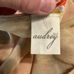 Audrey 3+1  One Shoulder Colorful Floral Orange Flowy Womens Small Roomy Blouse Photo 7