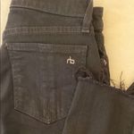 Rag and Bone  Black Cropped Ankle Jeans Photo 1