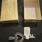 Lia Sophia “Key To My Heart” Black/ Silver Tone Charm Pendant Slide Photo 0