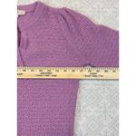 Loft  Lavender Size Small Tie Neck Sweater Puff Sleeve Soft Girl Cottagecore Photo 5
