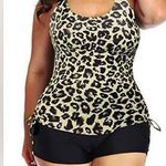 Younique Round Scoop Neckline Two Piece Ruched Swimsuit Photo 0