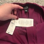 Eileen Fisher NEW  Silk Cotton Berry Trousers MEDIUM Photo 5