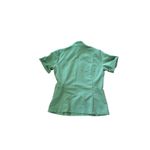 FIGS Technical Collection Women's Scrub Top Size S Green Short Sleeve V Neck Photo 4