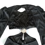 NEW Alamour the Label Romy Dress Black Dress LBD Mini Vacation Silk Sexy Size XL Photo 8