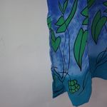 Soliela M Vintage Tunic Length Top in Turquoise Blue Size M Photo 2