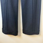 Trina Turk Wool Wide Leg Pleated Cuffed Hem Trouser Gray Pants Trendy Sz 4 EUC # Photo 5