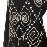 Crystal Kobe Holiday Beaded Sweater Black Photo 2