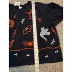 Michael Simon Lite Halloween Cotton Cardigan Black Pumpkin Ghost Cat Women’s 2X Size XXL Photo 5