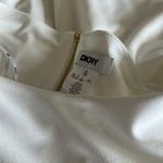 DKNY NWT   Plus Size Solid Knit Boat Neck Tulip Sleeve Sheath Dress White SZ-14W Photo 6