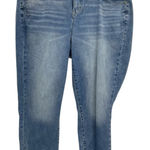 Torrid  Light Wash High Rise Cropped Skinny Jeans Womens 16 Blue Denim Zip Fly Photo 0