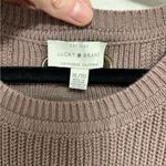 Lucky Brand 100% Cotton Tie Back Scoop Neck Sweater in Mauve - Size XL Photo 2