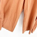 Chelsea28 Chealsea28 Summer Sleeveless Tie Front‎ Wide Leg Jumpsuit Size L Burnt Orange Photo 9