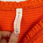 Daily Practice Orange Tiered Summer Dress Womens M Smocked Puff Shoulder Cottage Size M Photo 2