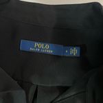 Polo X Ralph Lauren Women's Long Sleeve Curved Hem Button Black Shirt Dress Sz 6 Photo 7