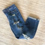 Tricot C'est Toi Distressed Ankle Cuff Jeans Size 9/28 Blue Photo 3