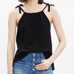 Madewell NWT Black Tie Strap Tank Size L Photo 1
