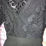 Lulus Angel in Disguise Black Lace Skater Dress black flowy mini dress size medium​​​ Photo 6