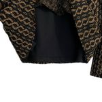 Laura Ashley Vintage Women’s Size Large Metallic Knit Top Black Gold Long Sleeve Evening Photo 5