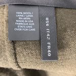 Donna Karan 100 Wool Deep Olive Green Midi Pencil Skirt with Slit Size 6 Photo 8