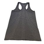 Lululemon  Women’s 4 Swiftly Tech‎ Racerback Tank Top Gray Black Stripe Athletic Photo 2