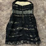Jill Stuart Y2K Lace Overlay Black and Cream Mini Dress Photo 4