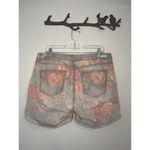 Liverpool  Jeans Co floral vintage print roll hem stretch denim shorts 12/31 Photo 2