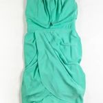Guess NEW Strapless Draped Chiffon Cocktail Mini Party Dress Green Pop 4 Photo 0