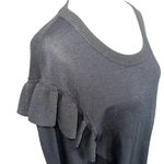 Select + Trend Black Long Sleeve Ruffle Shoulder Sweater Dress Size XL Photo 1