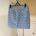 Talbots  EUC Women's Canvas A-Line Medallion Print Skirt Multicolor 10 Photo 5