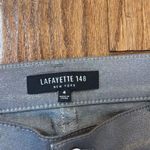 Lafayette 148 New York pewter metallic pants size 4 Gray Photo 2