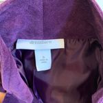 Dress Barn  Womens Purple Zip Front Jacket Size S Photo 6