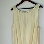 Free People  Cotton Gauzy Pale Yellow Romper Small Beach Flowy Photo 4