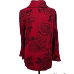 Coco Bianco  Floral Mock-Neck Top Size L Photo 6