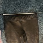 Free People  Black Large stretchy Faux Leather Leggings nwot Photo 5