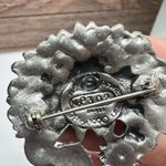 Elias 1990 USA Fine Pewter Flower Pin Brooch No. P302 Signed Silver Photo 8