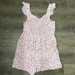 Arizona Jeans Arizona Jean Co. Sleeveless Pink Floral Romper w/ Lace-up Detail Photo 5