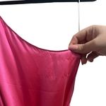 Amanda Uprichard Palmira 100% Silk One Shoulder Wrap Maxi Dress In Pink Ribbon Photo 8