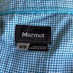 Marmot  Blue/Green/Yellow Plaid Button Down sz M Photo 4