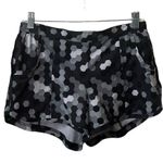 Athleta Black, White, & Grey Hex Stellar Size Small Geometric Print Shorts. Photo 0