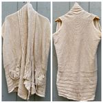 Alberto Makali Alberto‎ Makali Sleeveless Cardigan Wrap Sweater Photo 1